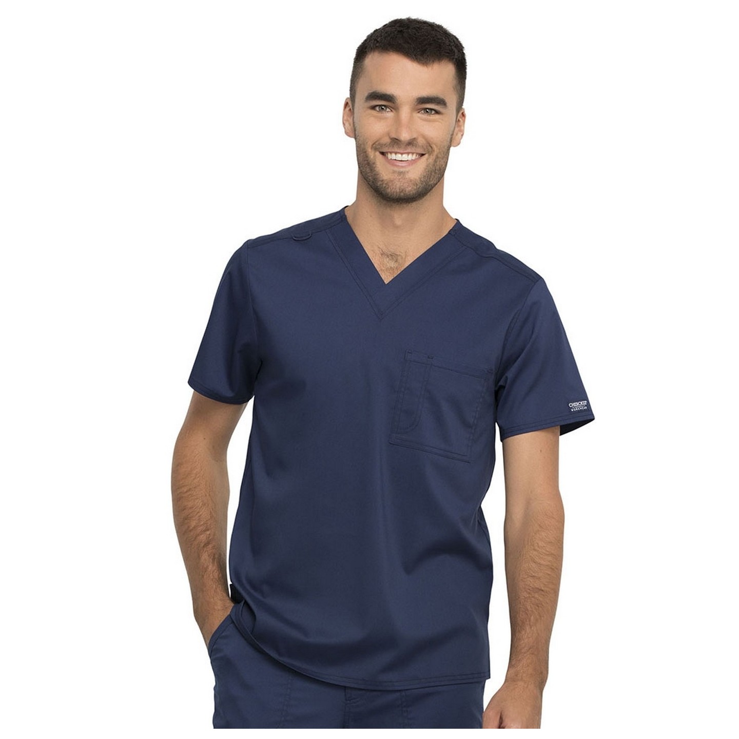 WW625 Workwear Revolution Essential Unisex V-Neck Top by Cherokee