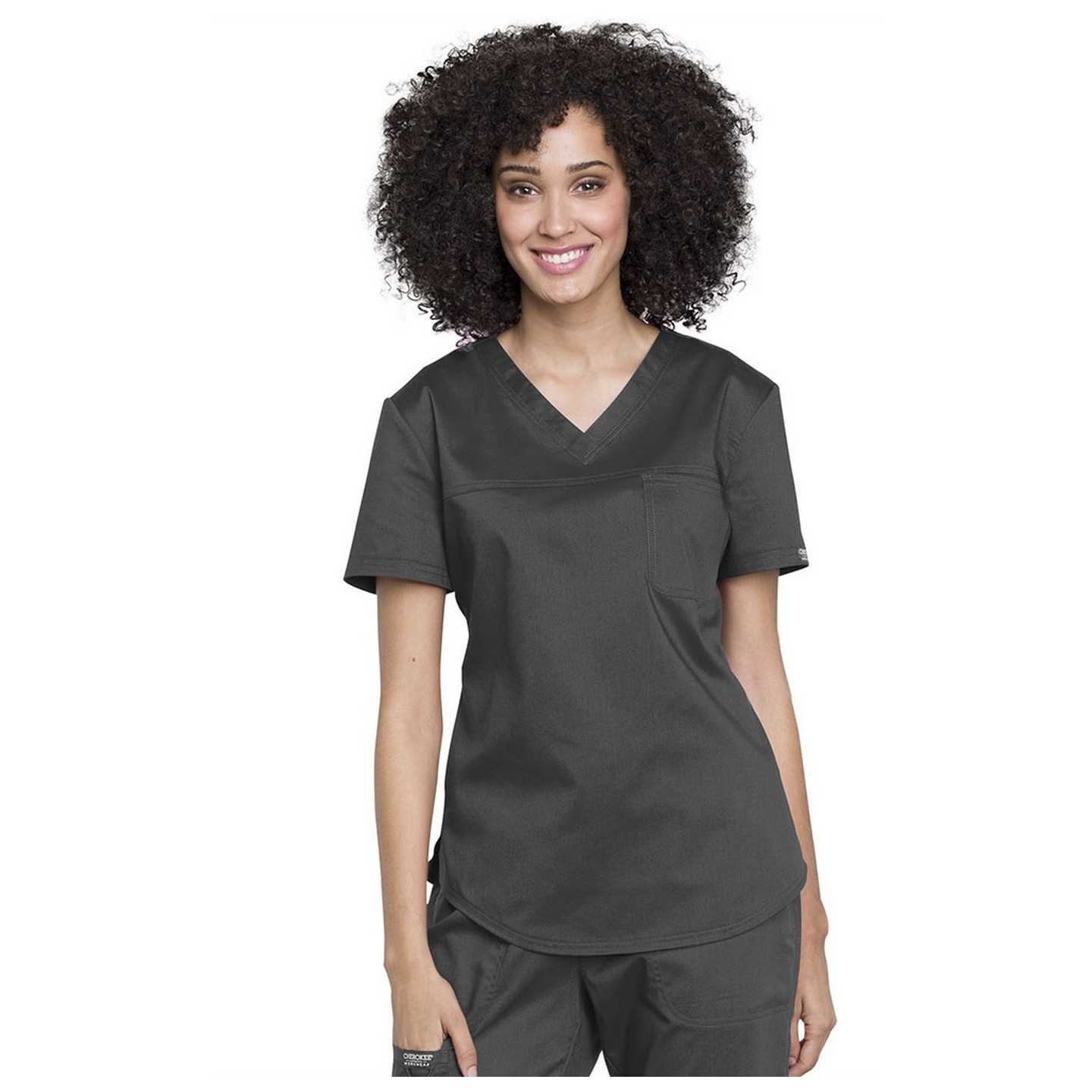 WW657 Workwear Revolution Haut à Col à 1 Poche Poitrine de Cherokee