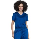 WW657 Workwear Revolution Tuckable O.R. V-Neck Top by Cherokee