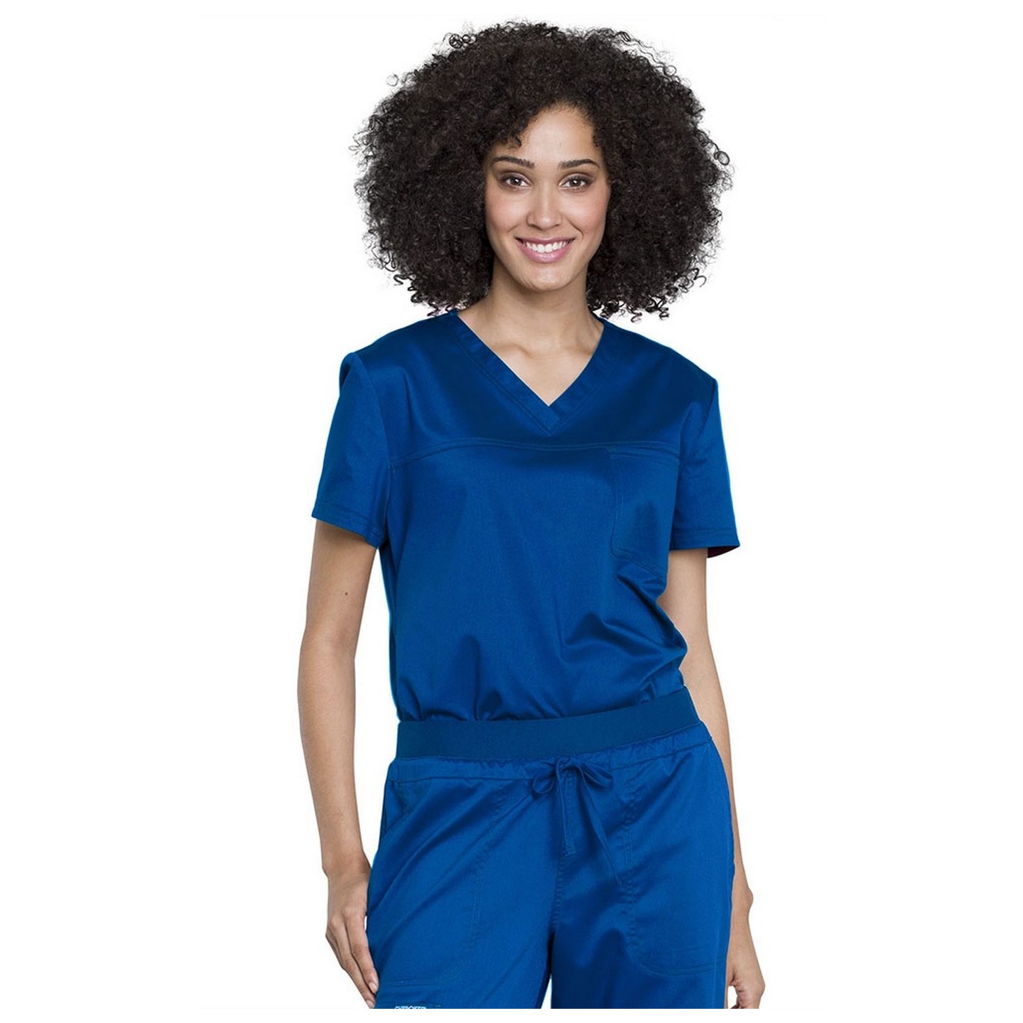 WW657 Workwear Revolution Tuckable O.R. V-Neck Top by Cherokee