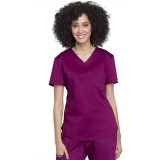 WW657 Workwear Revolution Tuckable O.R. V-Neck Top by Cherokee