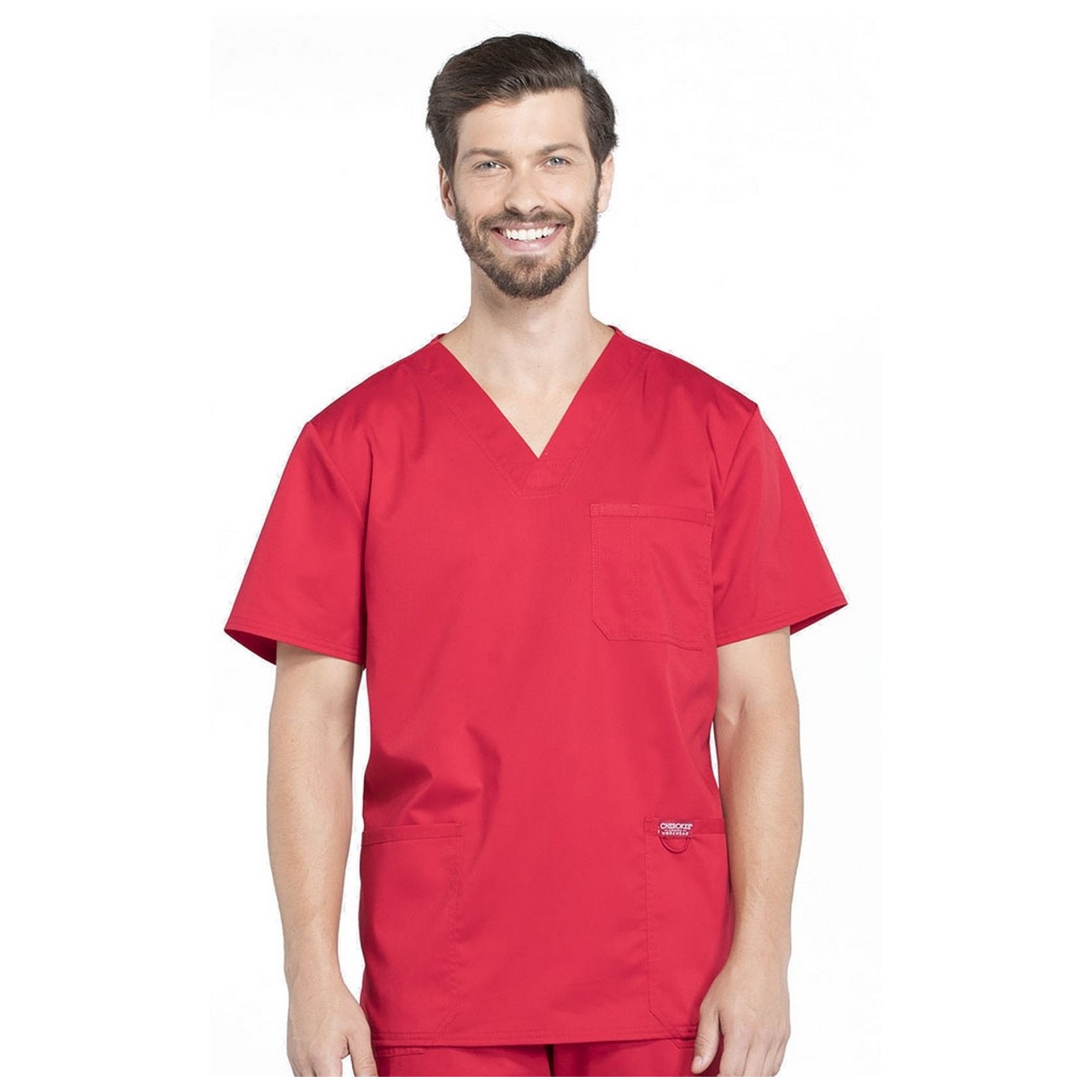 WW670 Workwear Revolution Men's 3 Pocket V-Neck Top by Cherokee