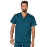 WW690 Workwear Revolution Men's Chest Pocket Tuckable V-Neck Top by Cherokee