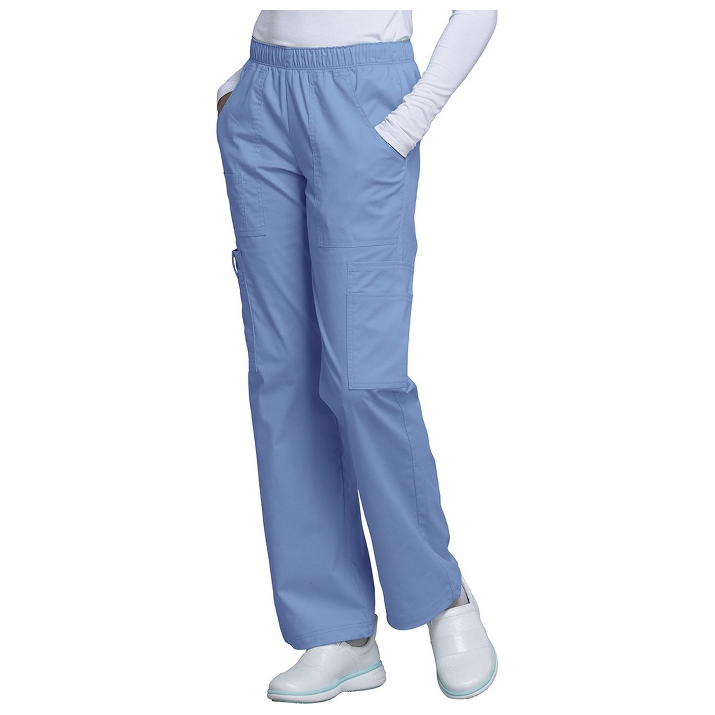 4005 Workwear Core Stretch Straight Leg Pant with Elastic Waist by Cherokee