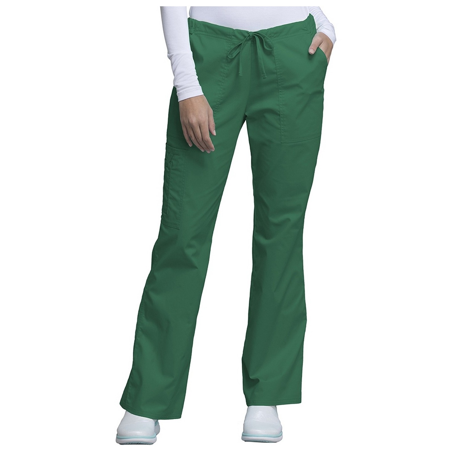 4044 Workwear Core Stretch Flare Leg Drawstring Pant by Cherokee