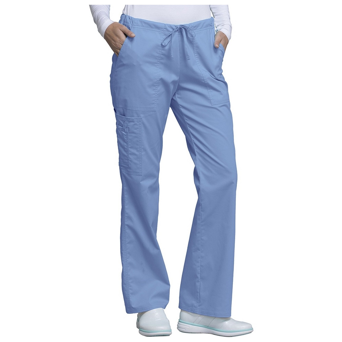 4044 Workwear Core Stretch Pantalon a Jambe Évasée de Cherokee