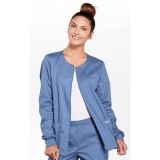 4315 Workwear Core Stretch Round Neck Zip Front Jacket by Cherokee