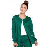 4315 Workwear Core Stretch Round Neck Zip Front Jacket by Cherokee