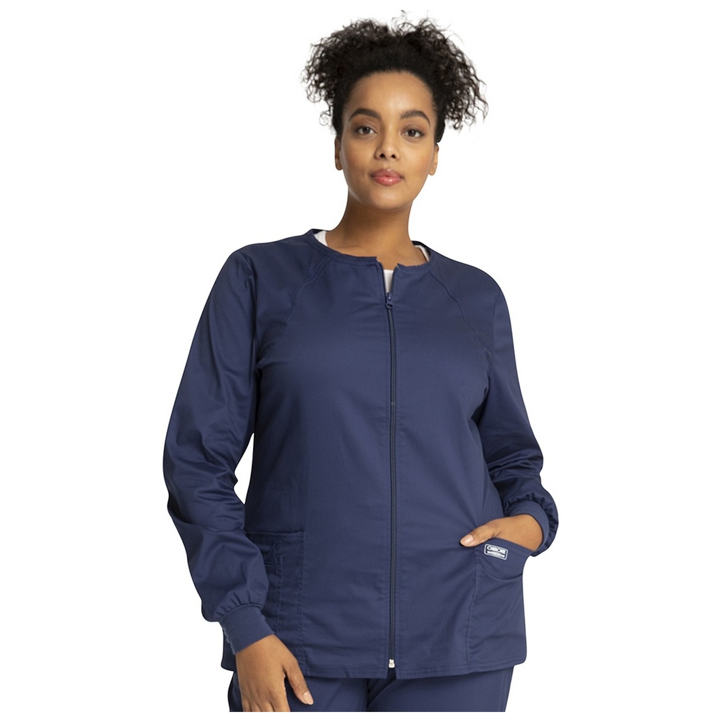 4315 Workwear Core Stretch Veste Zippée à Col Rond de Cherokee