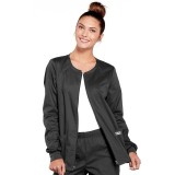 4315 Workwear Core Stretch Round Neck Zip Front Jacket by Cherokee