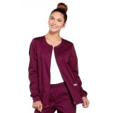 4315 Workwear Core Stretch Round Neck Zip Front Jacket by Cherokee