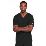 4725 Workwear Core Stretch Unisex V-Neck 4 Pocket Top by Cherokee