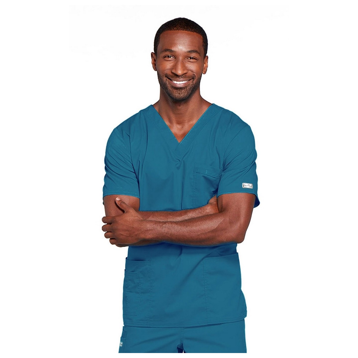 4725 Workwear Core Stretch Haut à Col en V Unisexe avec 4 Poches par Cherokee