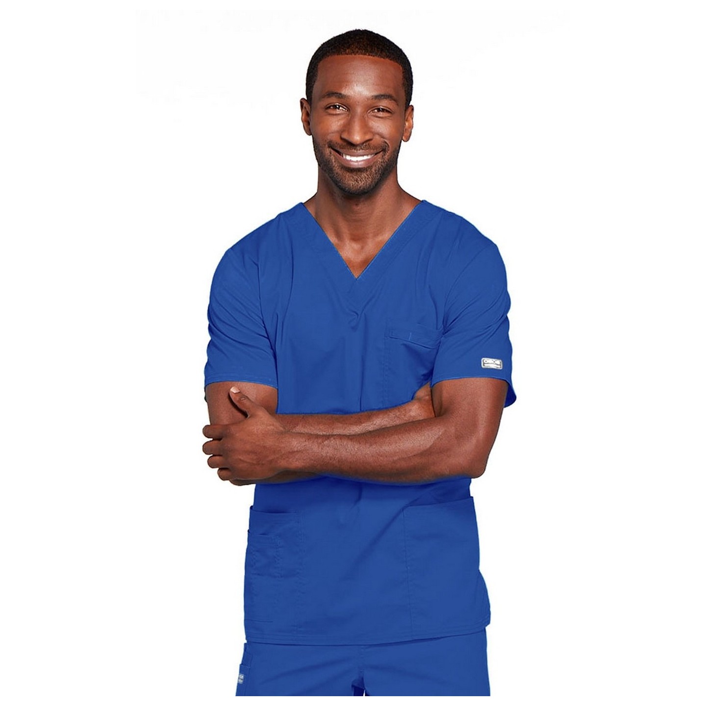 4725 Workwear Core Stretch Unisex V-Neck 4 Pocket Top by Cherokee