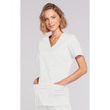 4728 Workwear Core Stretch Mock Wrap Top with 3 Pockets by Cherokee