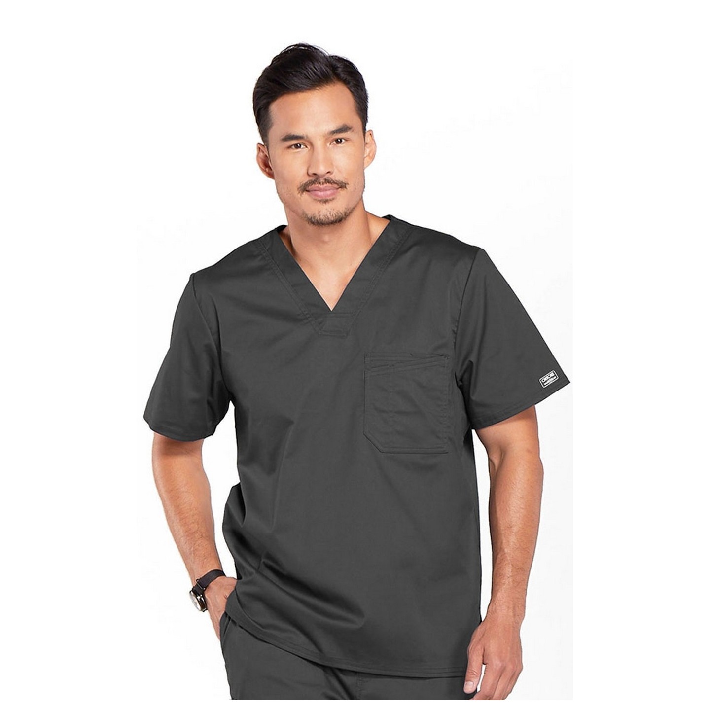 4743 Workwear Core Stretch Haut à Col en V pour Hommes par Cherokee