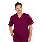 4743 Workwear Core Stretch Men's Chest Pocket V-Neck Top by Cherokee