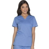 WW630 Workwear Core Stretch Haut avec 3 Poches à Col en V par Cherokee