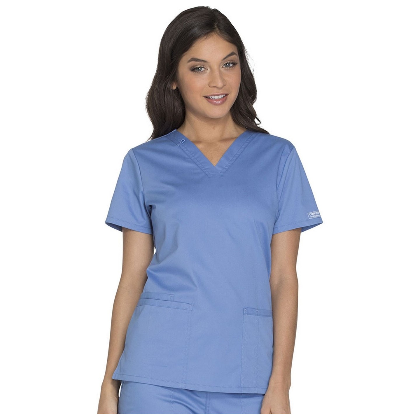 WW630 Workwear Core Stretch Haut avec 3 Poches à Col en V par Cherokee