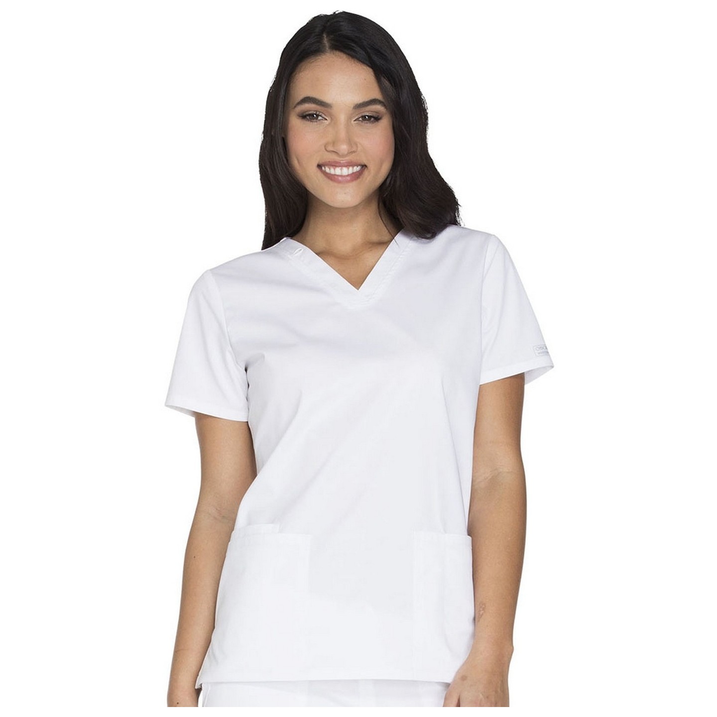 WW630 Workwear Core Stretch 3 Pocket V-Neck Top by Cherokee