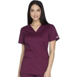 WW630 Workwear Core Stretch 3 Pocket V-Neck Top by Cherokee