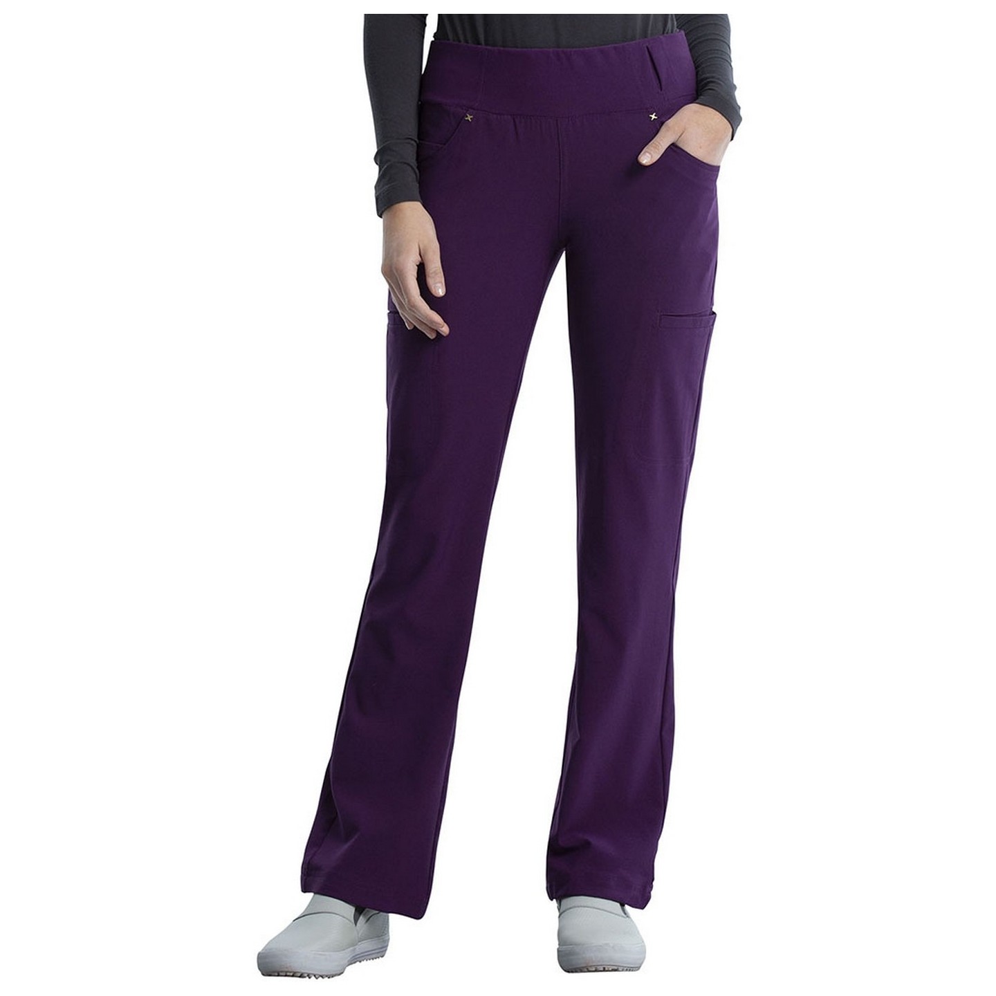 CK002 iFlex Pantalon à Jambe Droite avec 6 Poches par Cherokee 