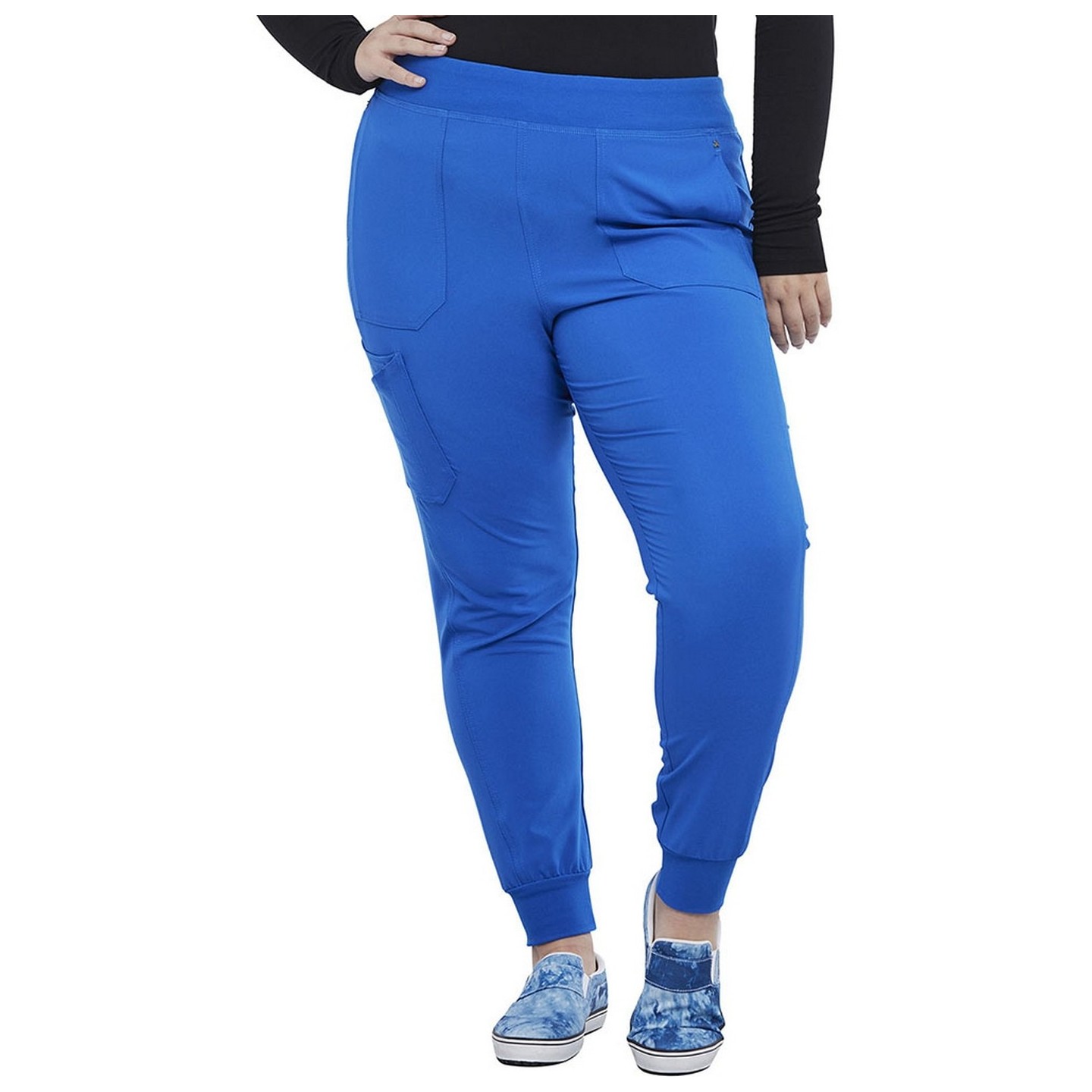 CK011 iFlex Elastic Waist Jogger with 7 Pockets by Cherokee