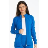 CK303 iFlex Zip Front Jacket with Knit Panels by Cherokee