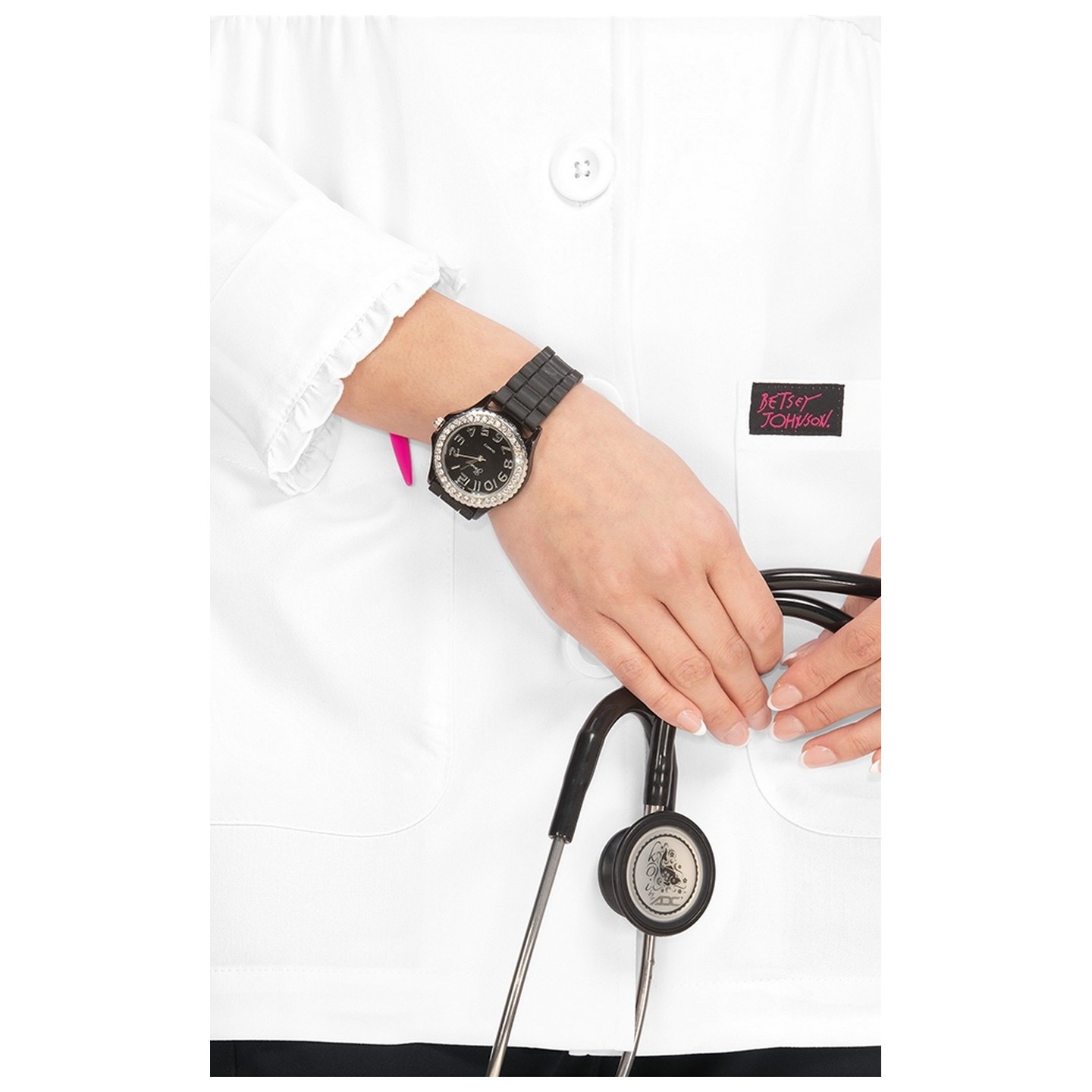 B403 koi Juniper Lab coat by Betsey Johnson