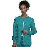 4350 Workwear Originals Snap Front Warm Up Jacket by Cherokee