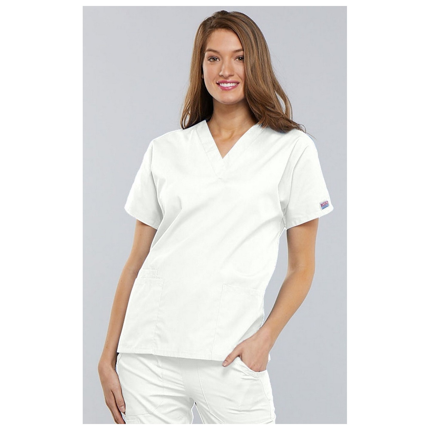 4700 Workweark Originals V-Neck Dolman Sleeve Top by Cherokee