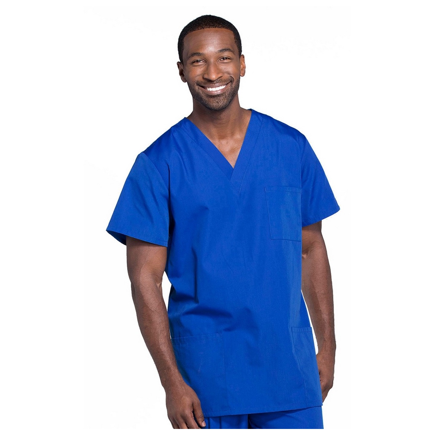 4876 Workwear Originals Haut à Col en V Unisexe avec 3 Poches par Cherokee