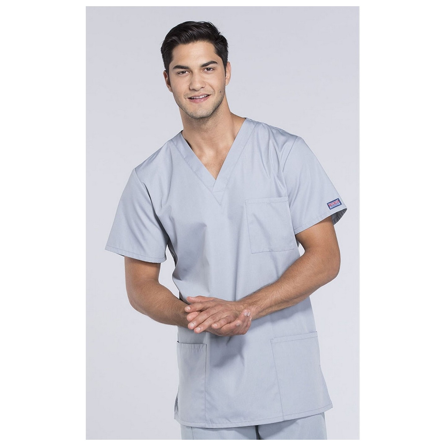 4876 Workwear Originals Haut à Col en V Unisexe avec 3 Poches par Cherokee