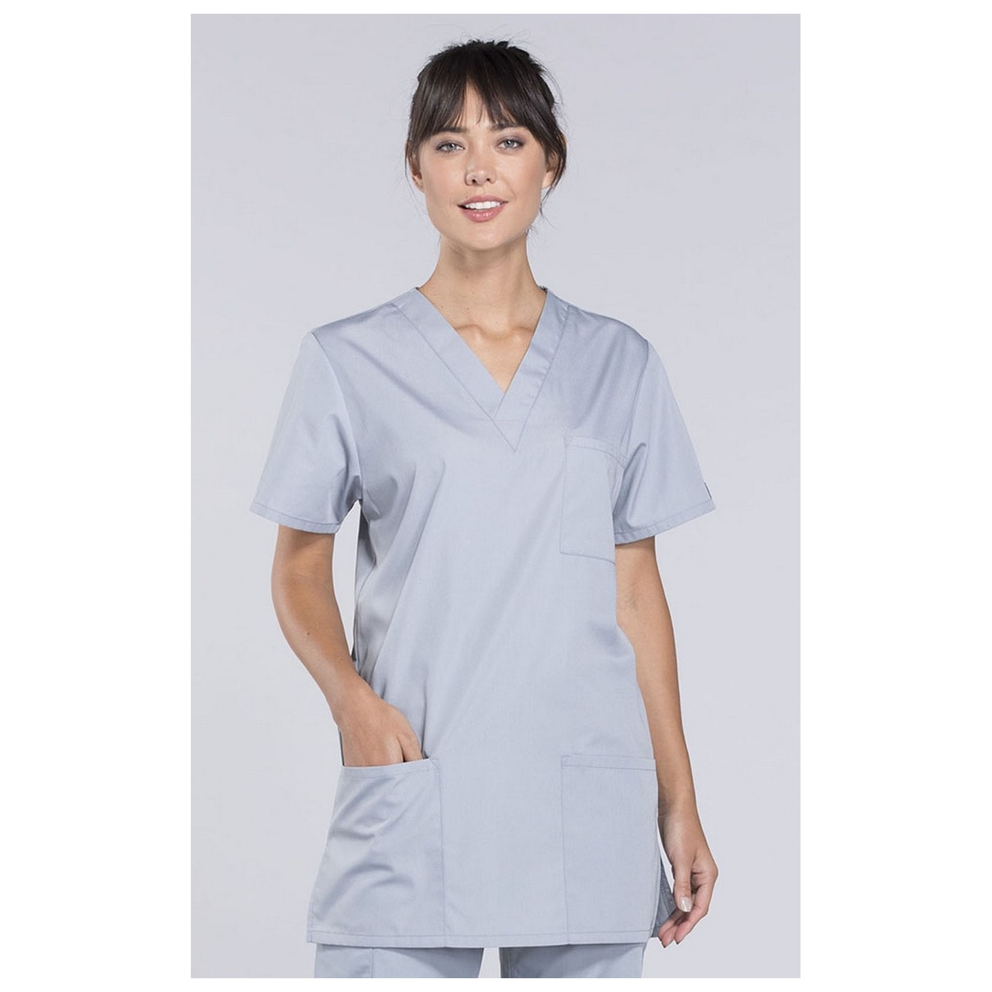 4876 Workwear Originals Unisex 3 Pocket V-Neck Top by Cherokee