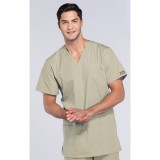 4876 Workwear Originals Haut à Col en V Unisexe avec 3 Poches par Cherokee