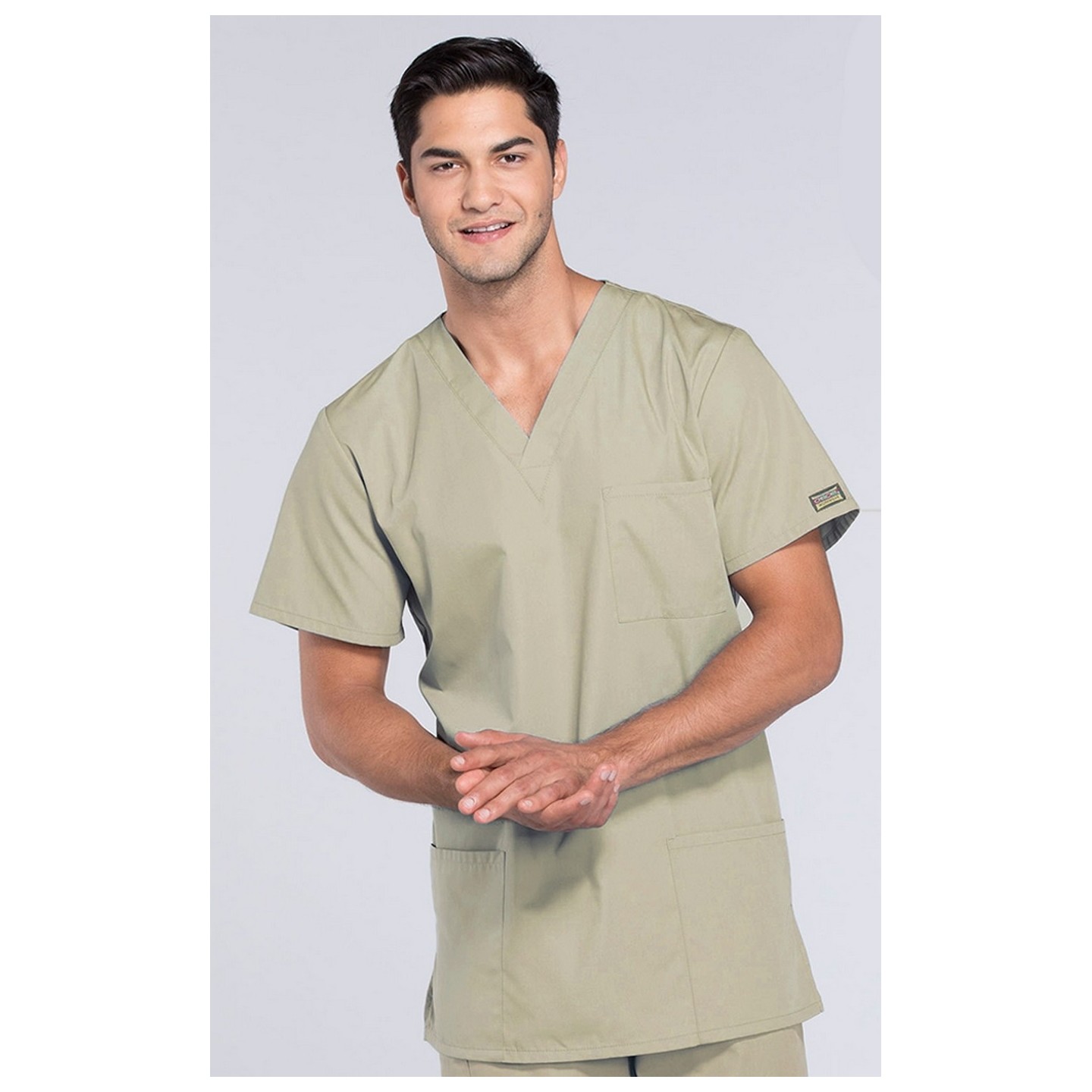 4876 Workwear Originals Unisex 3 Pocket V-Neck Top by Cherokee