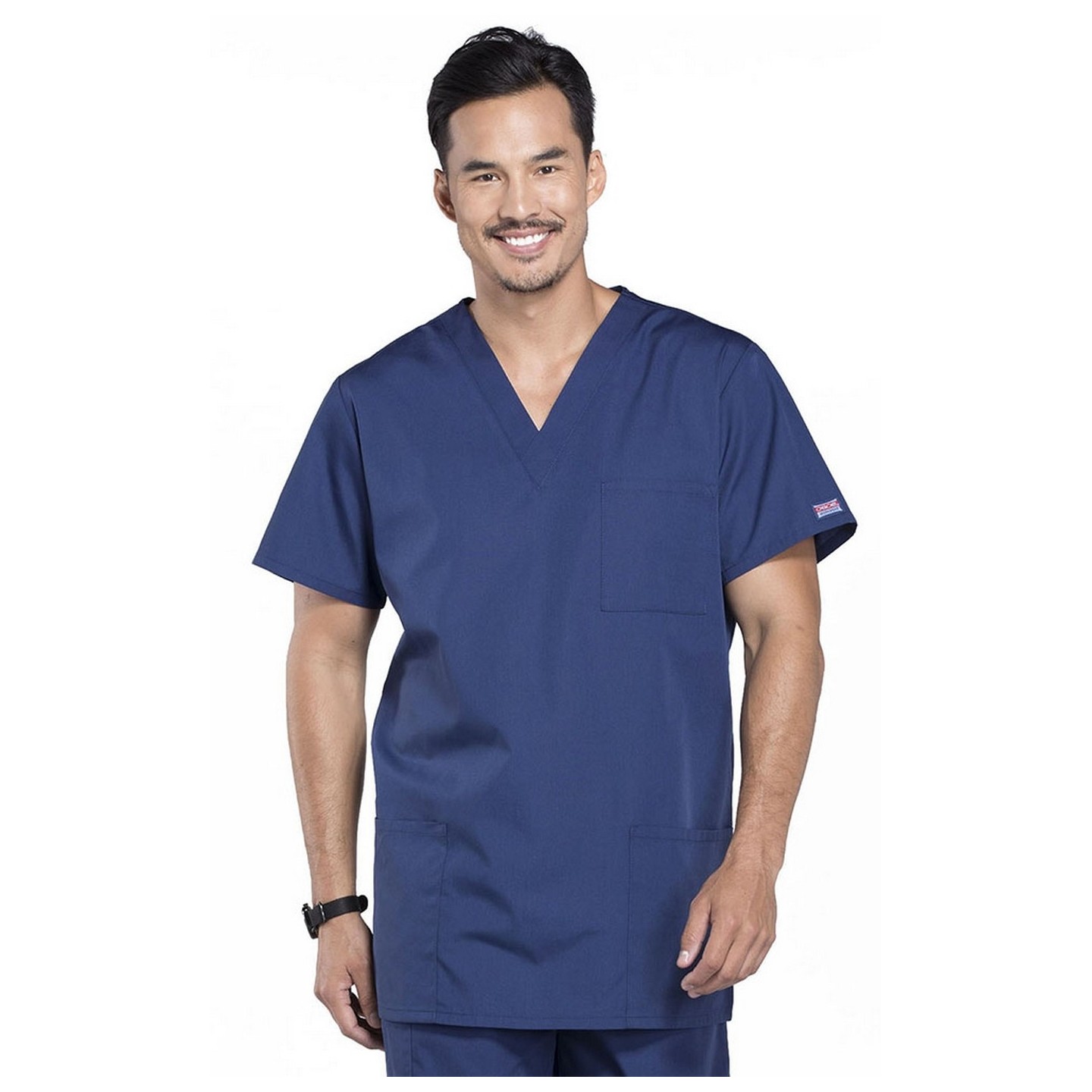 4876 Workwear Originals Haut à Col en V Unisexe avec 3 Poches par Cherokee