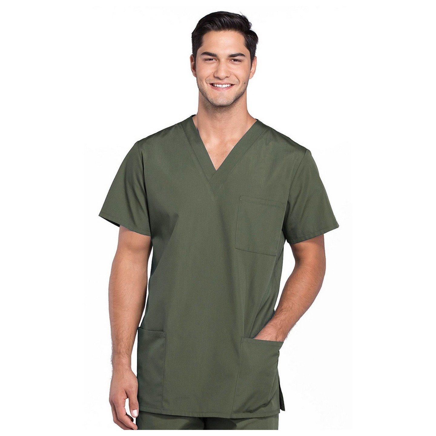 4876 Workwear Originals Unisex 3 Pocket V-Neck Top by Cherokee