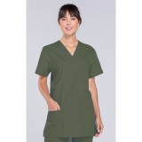 4876 Workwear Originals Unisex 3 Pocket V-Neck Top by Cherokee