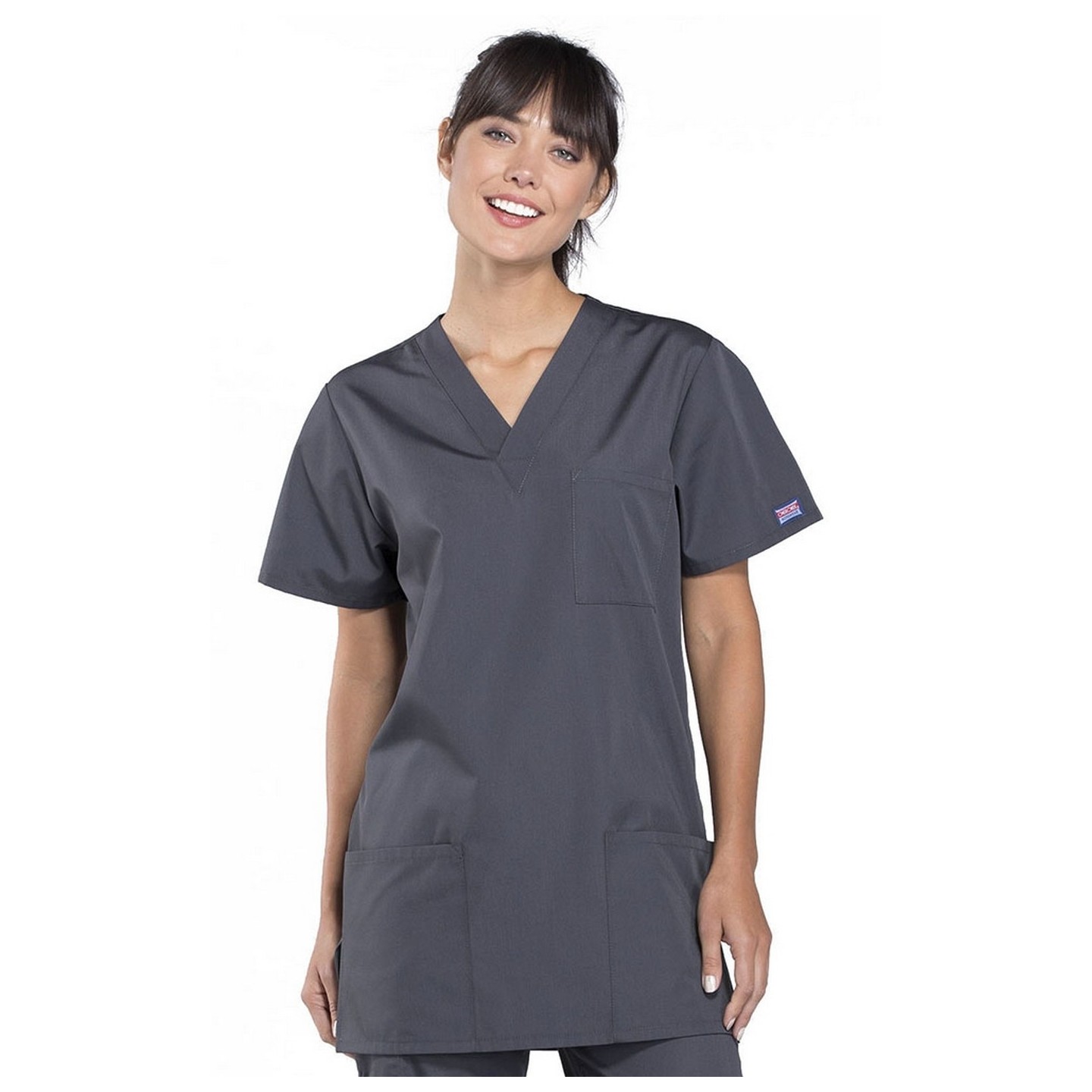 4876 Workwear Originals Unisex 3 Pocket V-Neck Top by Cherokee