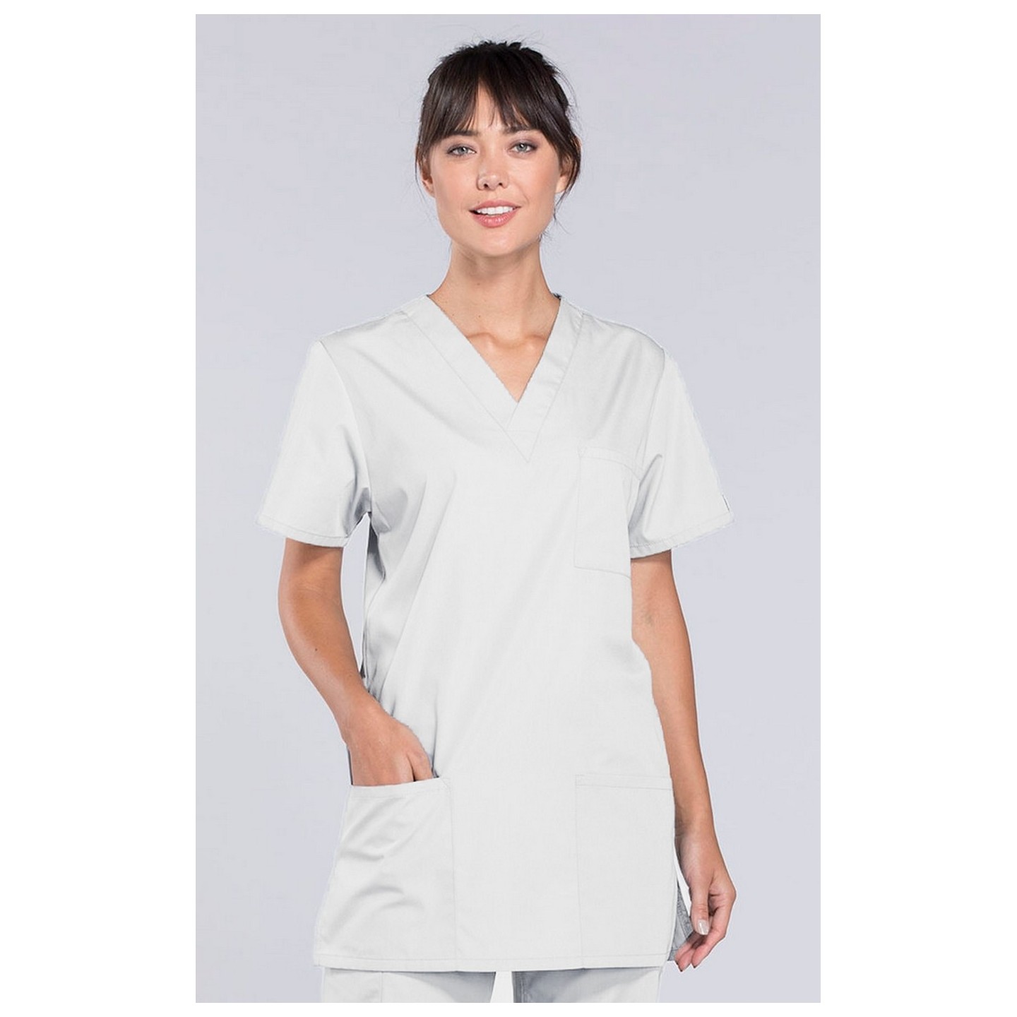 4876 Workwear Originals Unisex 3 Pocket V-Neck Top by Cherokee