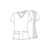 WW645 Workwear Originals Haut à Col en V avec Panneaux Extensibles par Cherokee