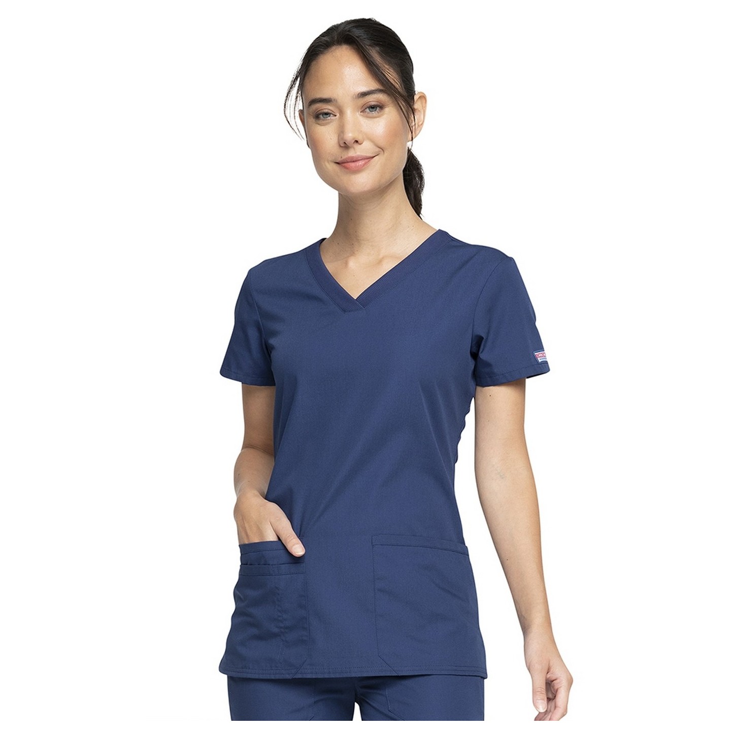 WW645 Workwear Originals Haut à Col en V avec Panneaux Extensibles par Cherokee