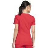 WW645 Workwear Originals V-Neck Top with Knit Panels by Cherokee