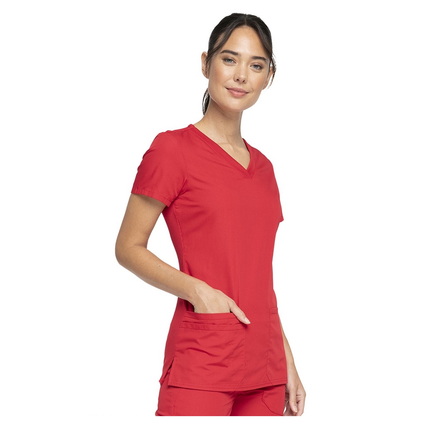 WW645 Workwear Originals Haut à Col en V avec Panneaux Extensibles par Cherokee