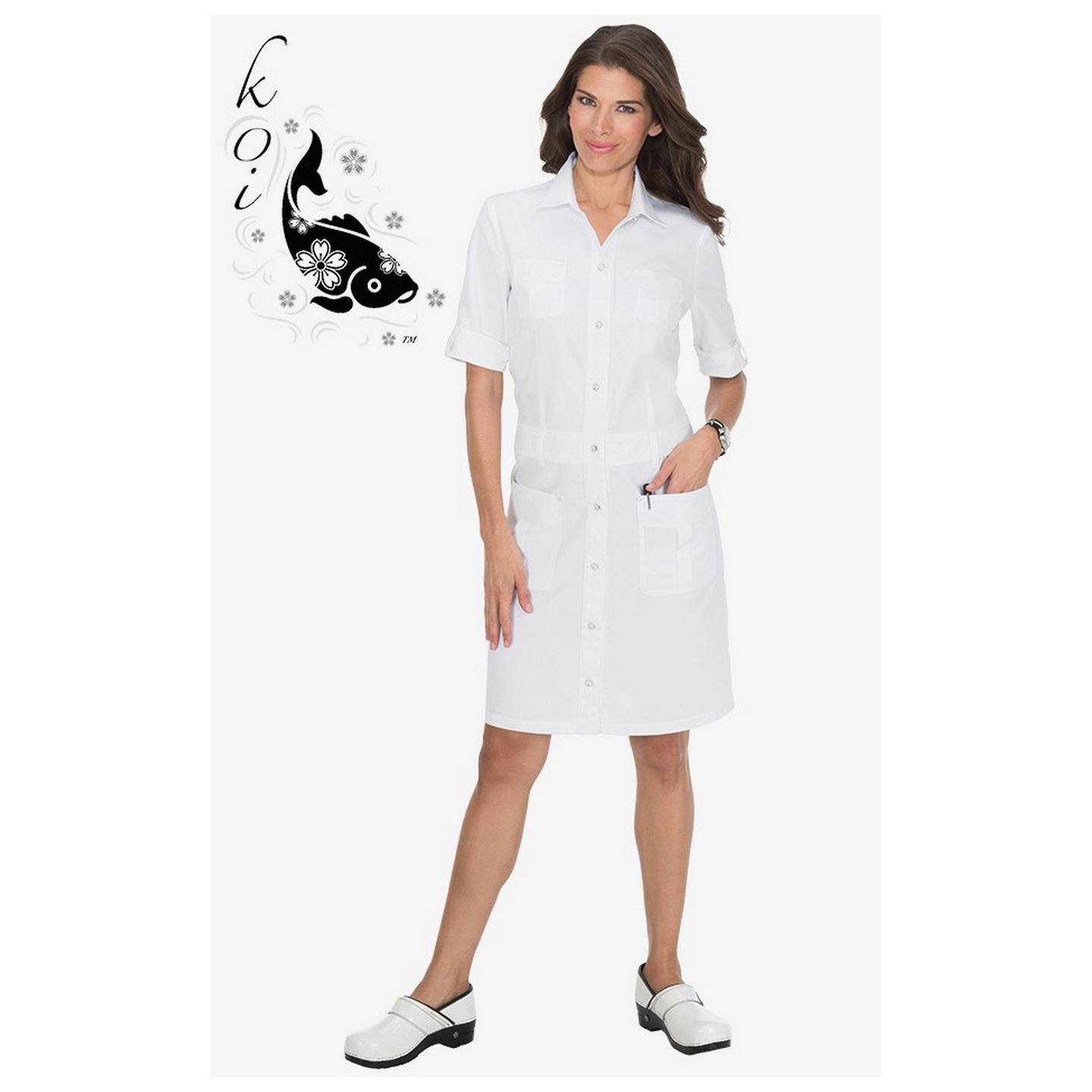 905 Koi Alexandra White Robe
