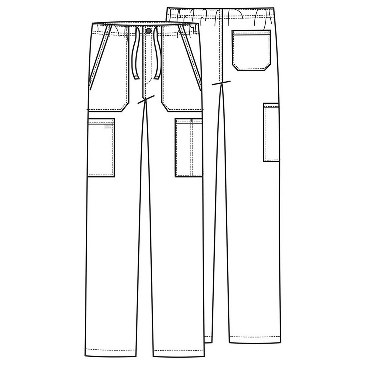 WW190 Workwear Professionals Pantalon à Jambe Effilée avec 5 Poches pour Hommes par Cherokee