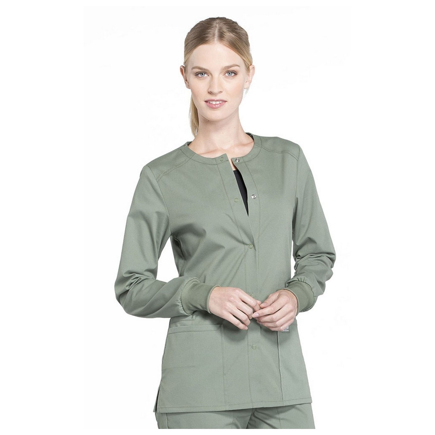 WW340 Workwear Professionals Veste d'Échauffement à Fermature de Pression avec 3 Poches par Cherokee