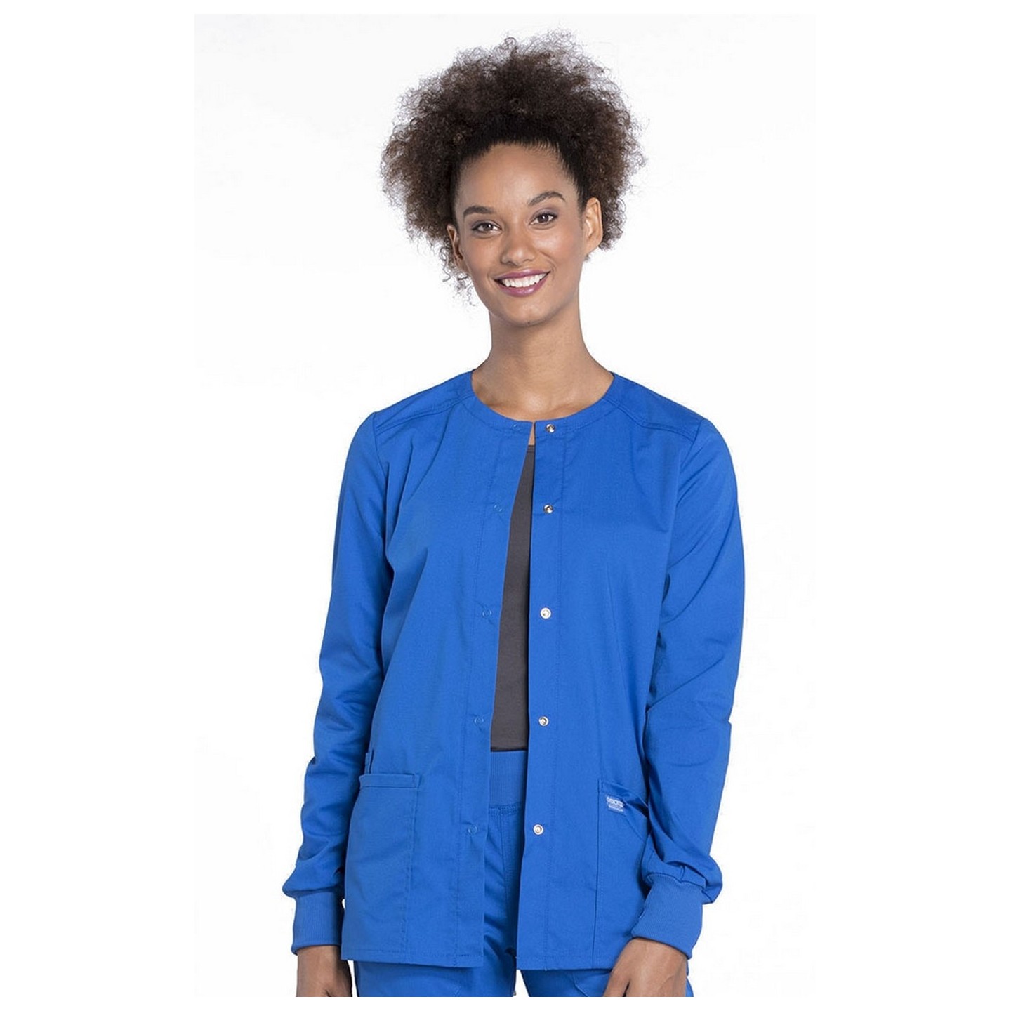 WW340 Workwear Professionals 3 Pocket Snap Front Jacket by Cherokee