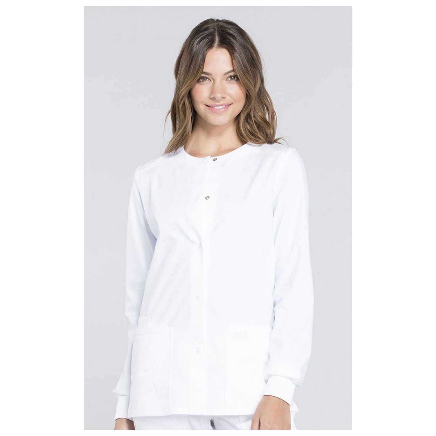 WW340 Workwear Professionals 3 Pocket Snap Front Jacket by Cherokee